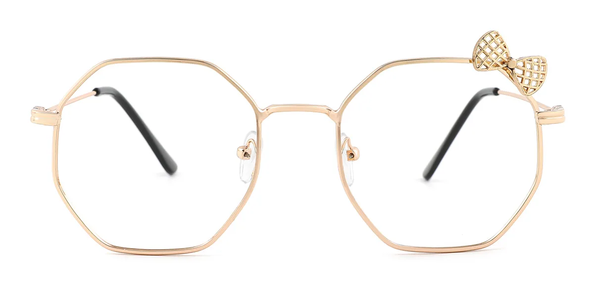 Gold Irregular Gorgeous  Eyeglasses | WhereLight