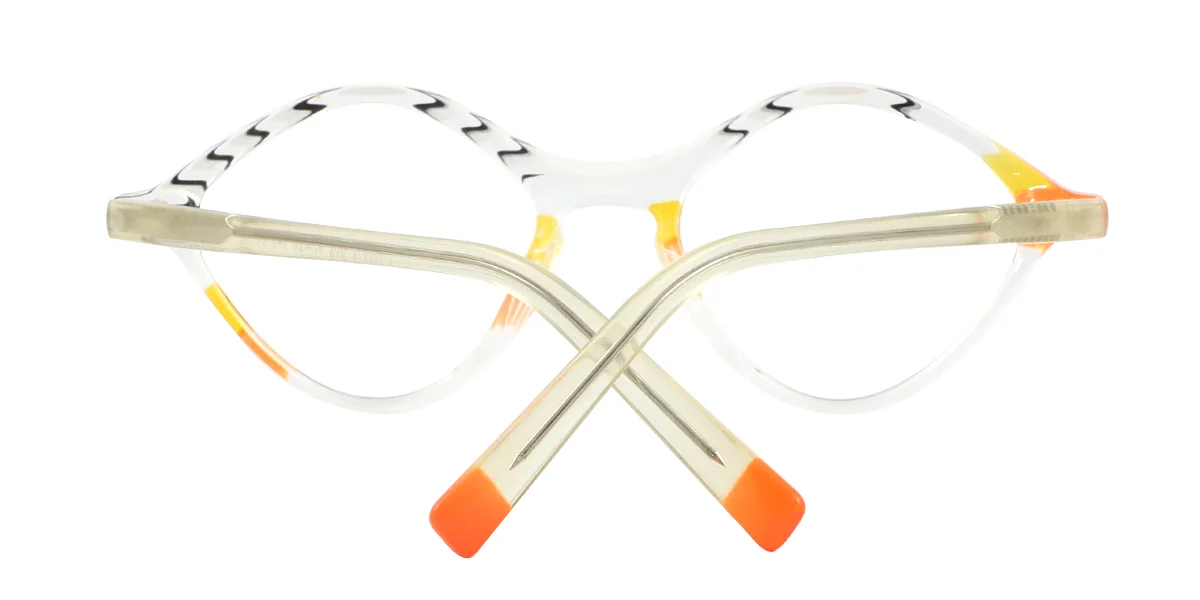 Clear Oval Retro  Eyeglasses | WhereLight
