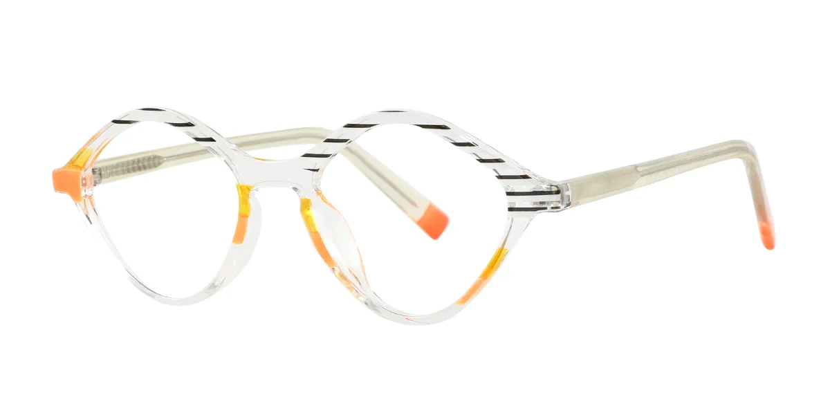Clear Oval Retro  Eyeglasses | WhereLight