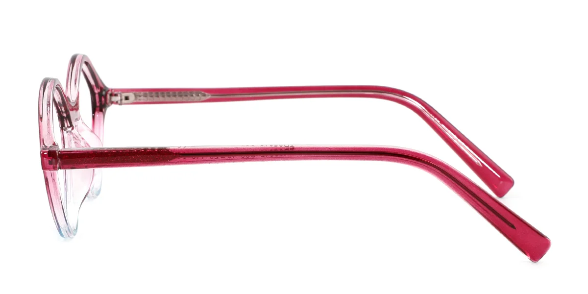 Purple Oval Retro  Eyeglasses | WhereLight
