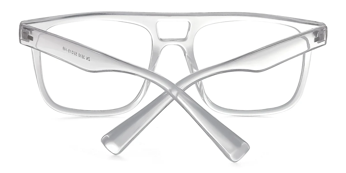 Clear Aviator Unique Custom Engraving Eyeglasses | WhereLight