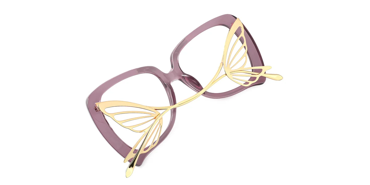 Purple Irregular Gorgeous  Eyeglasses | WhereLight