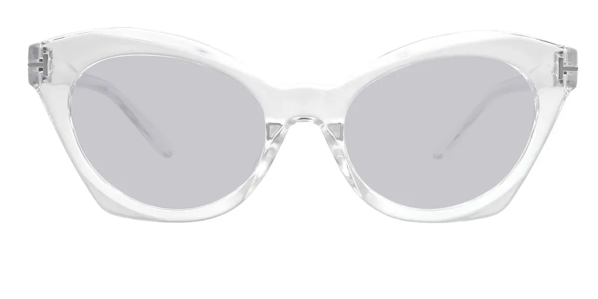 Clear Cateye Unique Custom Engraving Eyeglasses | WhereLight