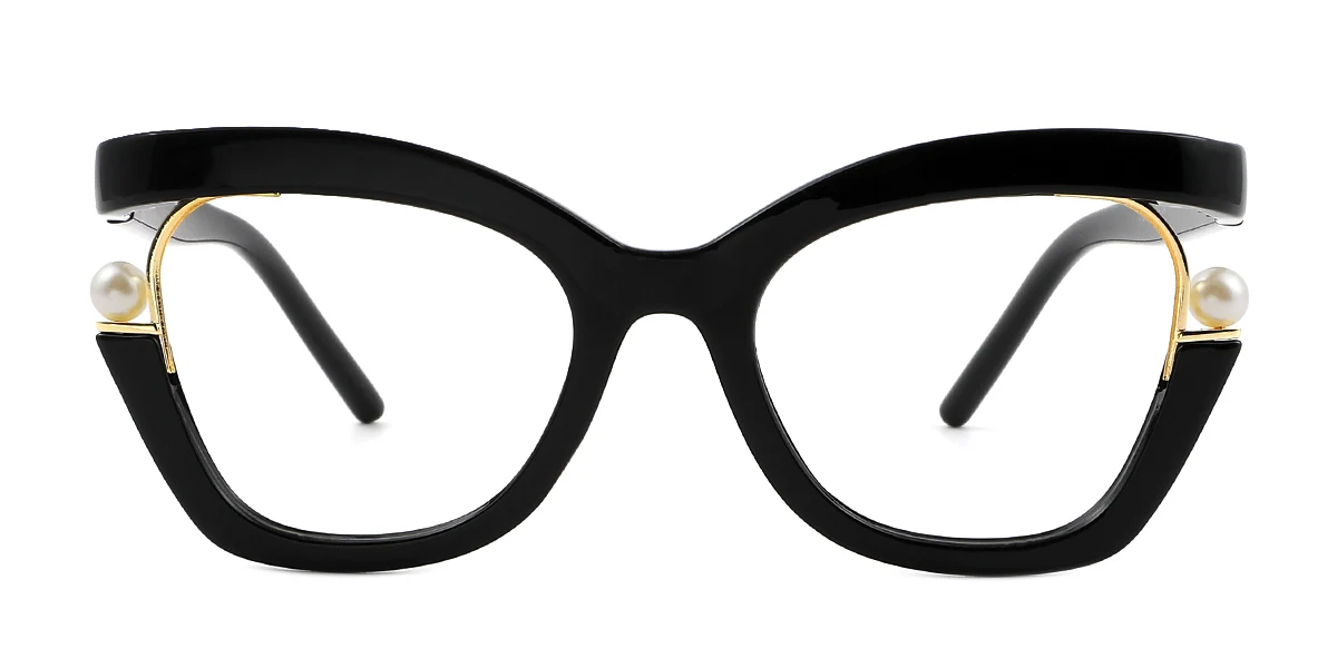 Black Rectangle Retro Unique Custom Engraving Eyeglasses | WhereLight