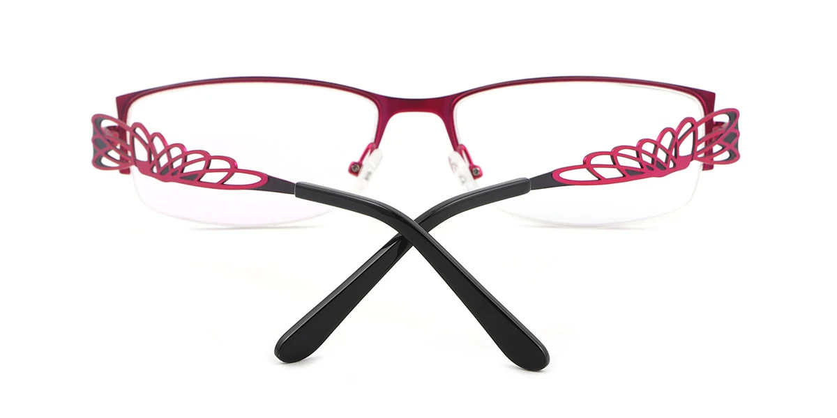 Purple Rectangle Unique  Eyeglasses | WhereLight