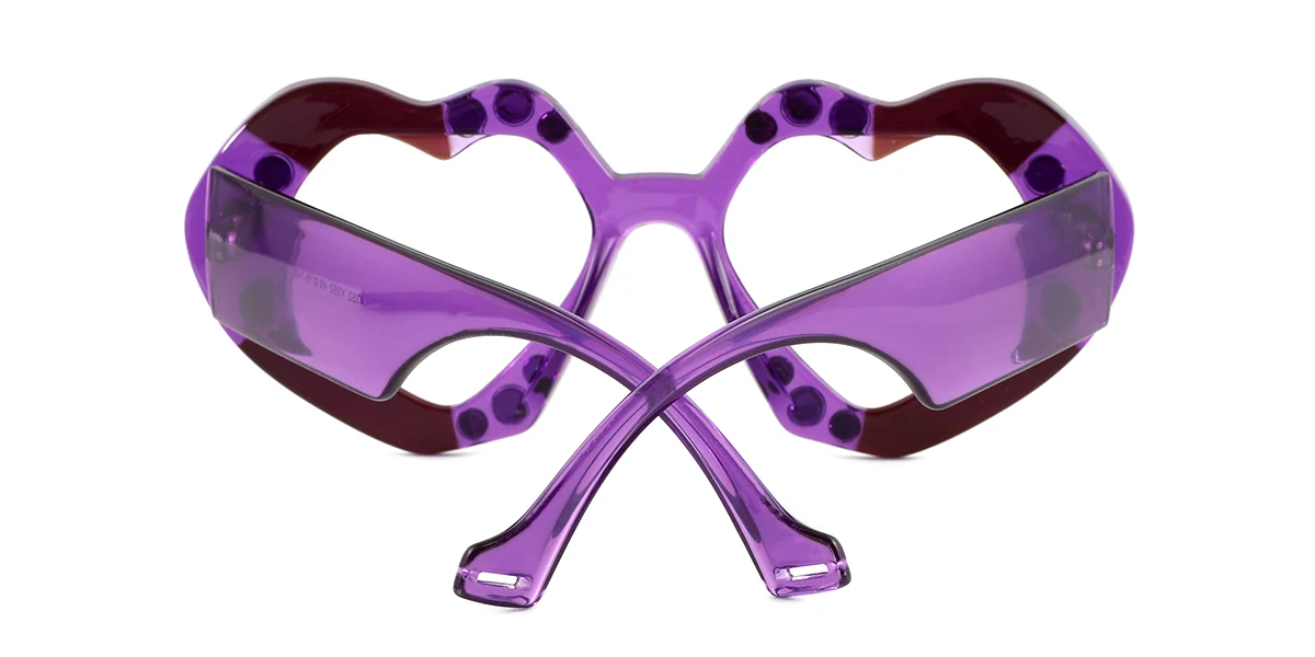 Purple Heart Unique Gorgeous Custom Engraving Eyeglasses | WhereLight