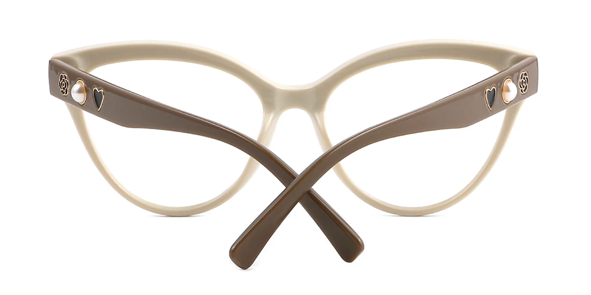 Other Cateye Simple Retro Custom Engraving Eyeglasses | WhereLight