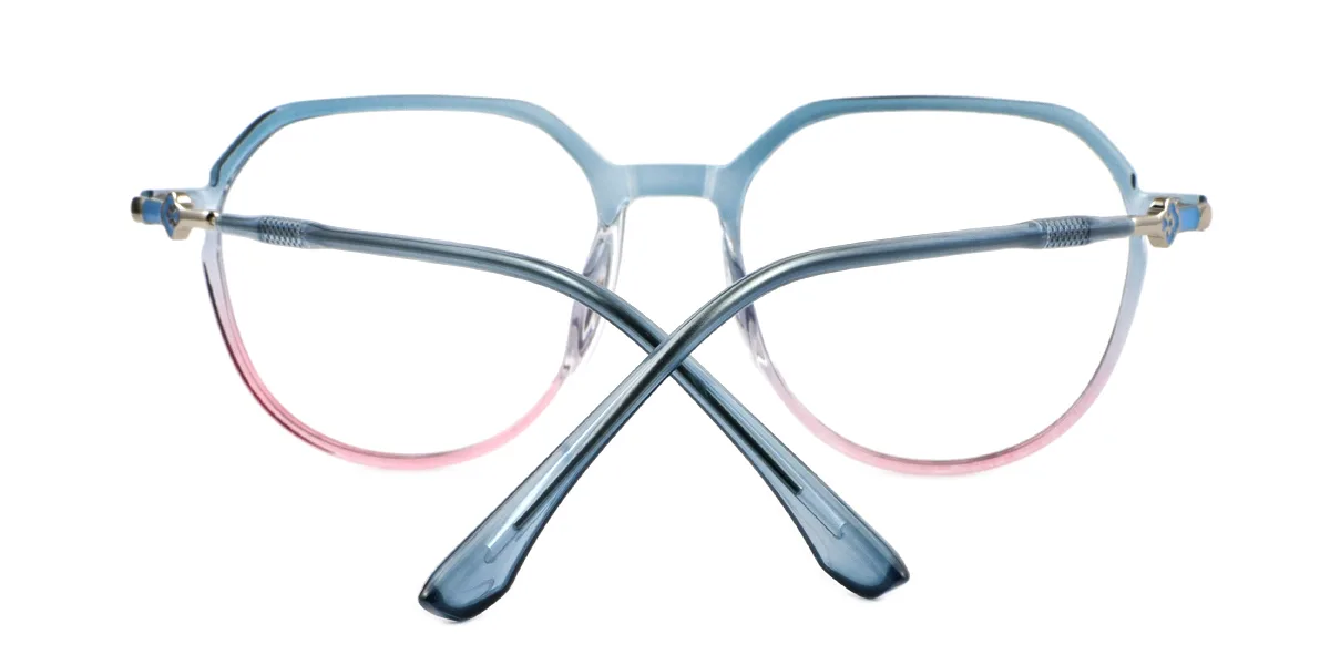 Blue Irregular Simple Classic  Eyeglasses | WhereLight