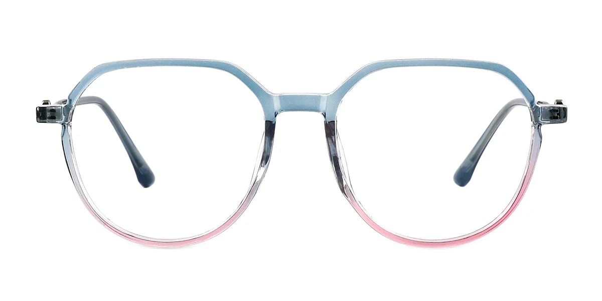 Blue Irregular Simple Classic  Eyeglasses | WhereLight