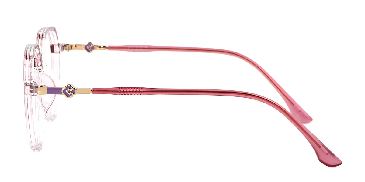 Pink Irregular Simple Classic  Eyeglasses | WhereLight