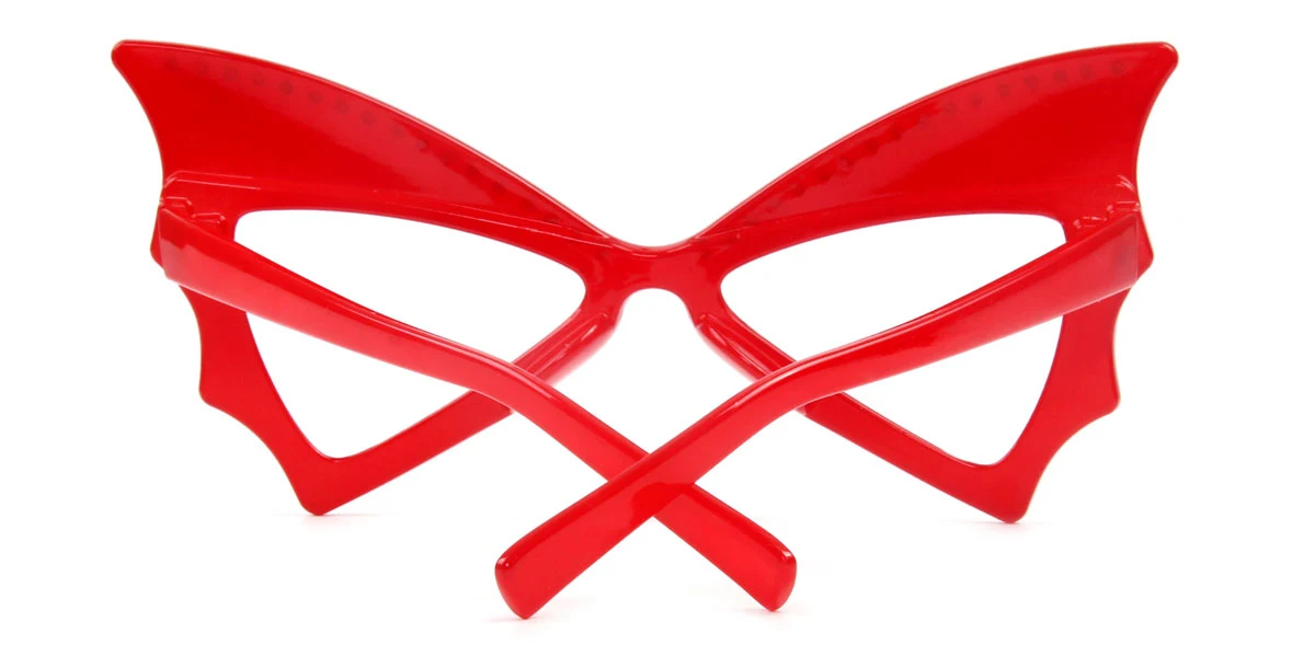 Red Butterfly Unique Gorgeous Custom Engraving Eyeglasses | WhereLight