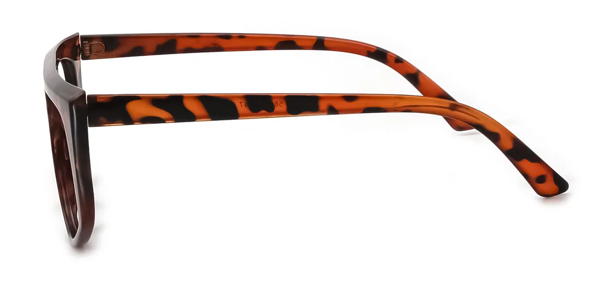 Tortoiseshell Aviator Irregular Retro Unique Custom Engraving Eyeglasses | WhereLight