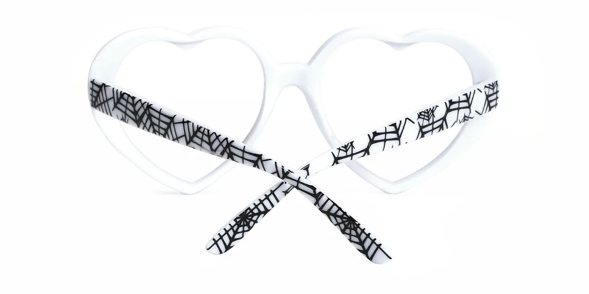 White Heart Unique  Eyeglasses | WhereLight