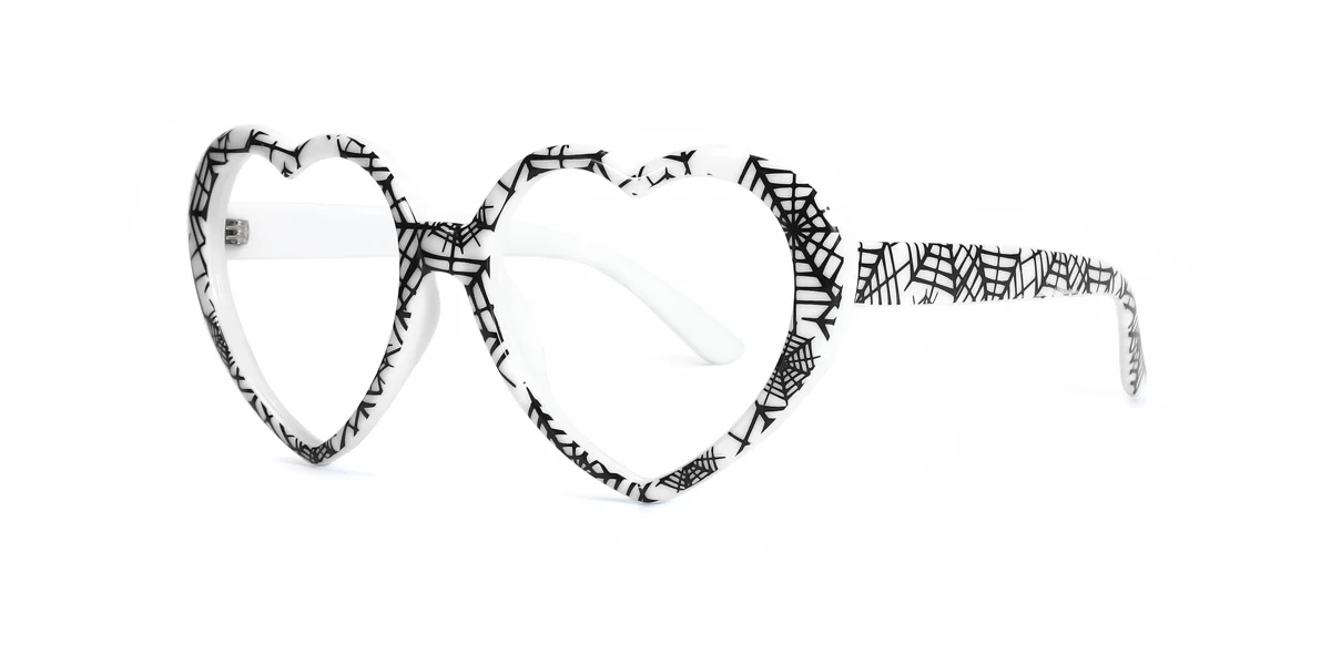 White Heart Unique  Eyeglasses | WhereLight