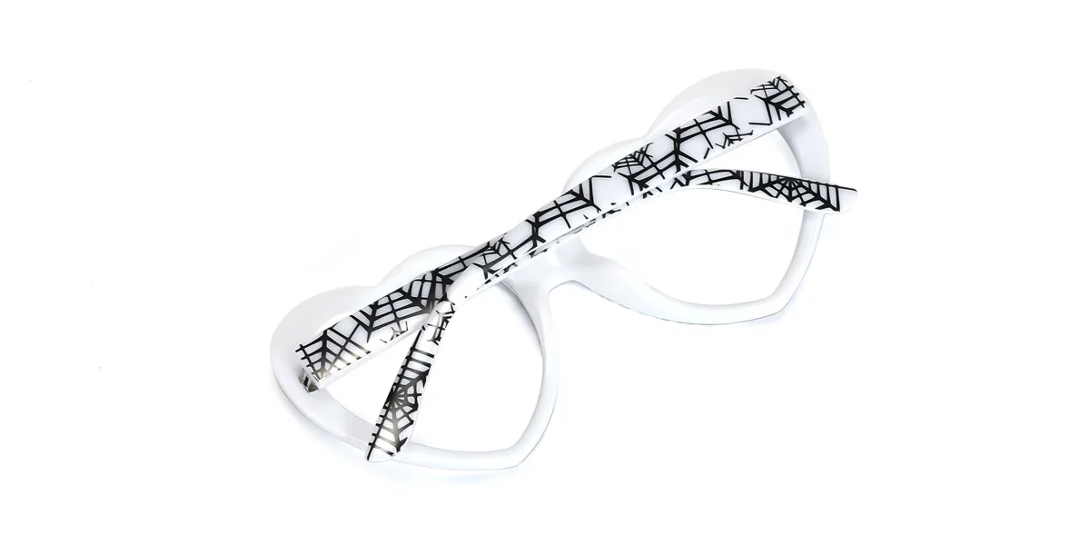 White Heart Unique  Eyeglasses | WhereLight