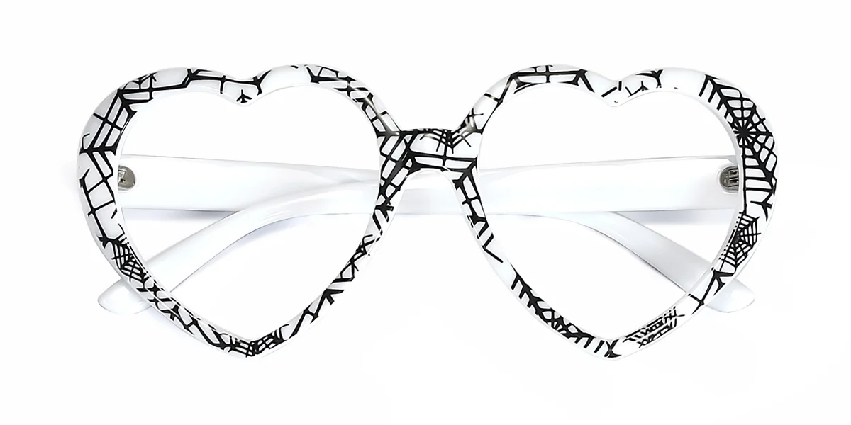 White Heart Unique  Eyeglasses | WhereLight