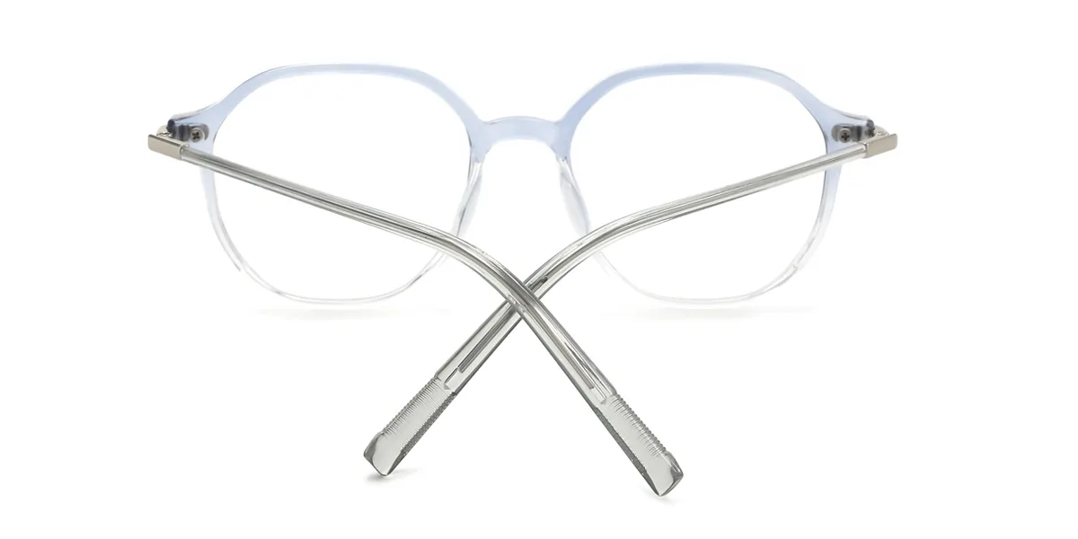 Blue Geometric Gorgeous  Eyeglasses | WhereLight