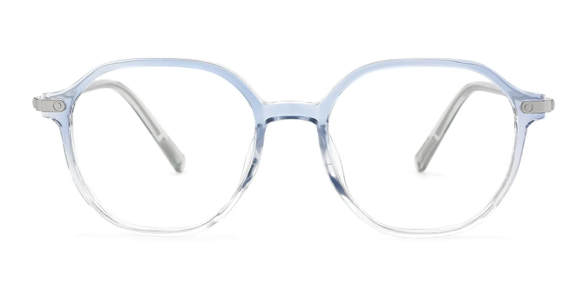 Blue Geometric Gorgeous  Eyeglasses | WhereLight