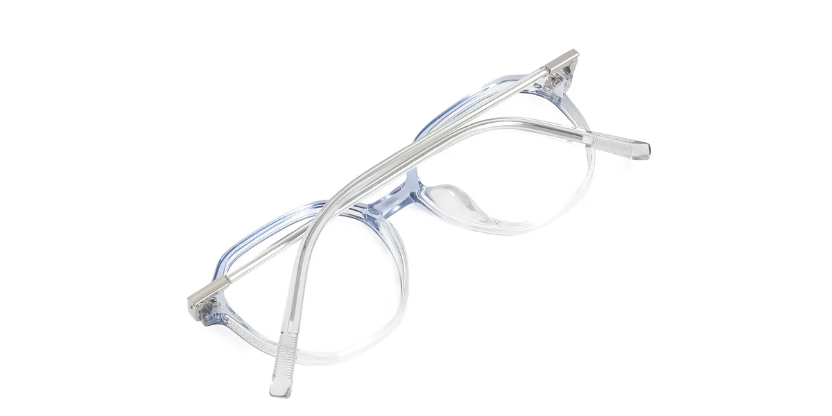 Blue Geometric Gorgeous  Eyeglasses | WhereLight