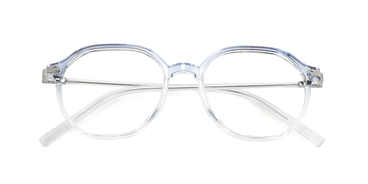 Blue Geometric Gorgeous  Eyeglasses | WhereLight