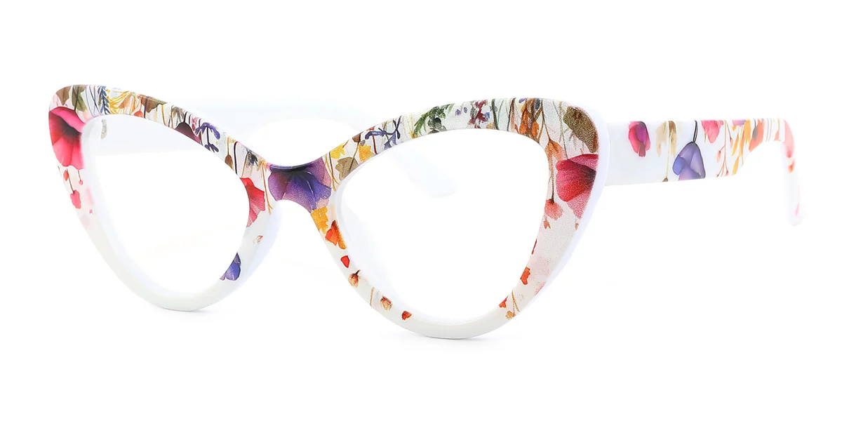 Purple Cateye Unique  Eyeglasses | WhereLight