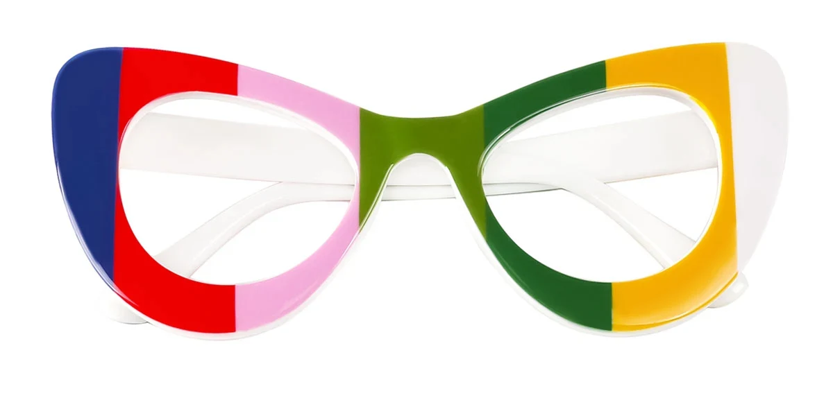 Multicolor Cateye Unique Custom Engraving Eyeglasses | WhereLight