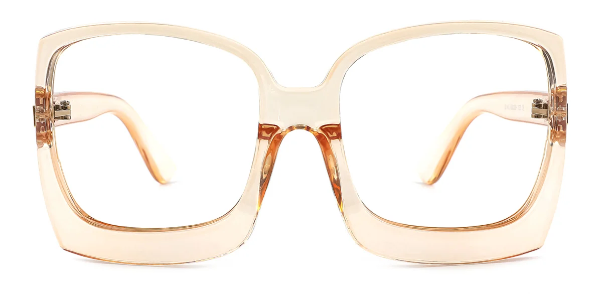 Brown Rectangle Gorgeous  Eyeglasses | WhereLight