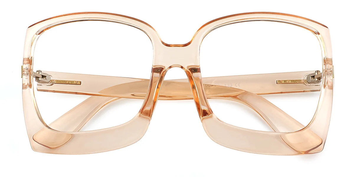 Brown Rectangle Gorgeous  Eyeglasses | WhereLight