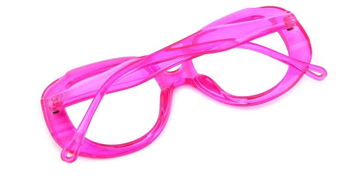 Purple Round Oval Geometric Gorgeous Custom Engraving Eyeglasses | WhereLight