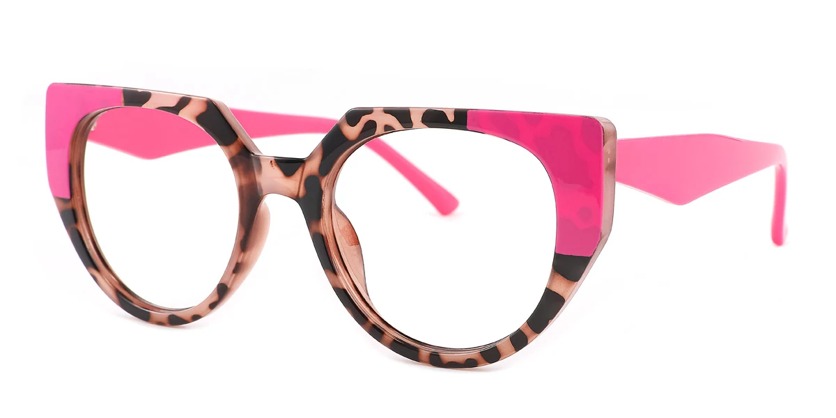 Pink Geometric Unique Gorgeous Custom Engraving Eyeglasses | WhereLight