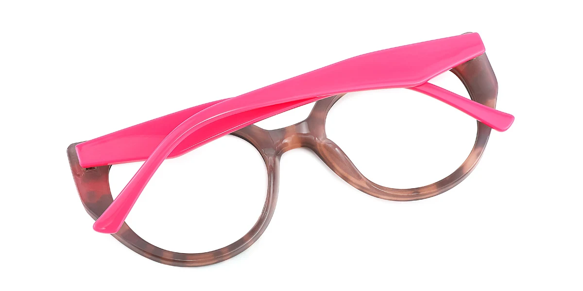 Pink Geometric Unique Gorgeous Custom Engraving Eyeglasses | WhereLight