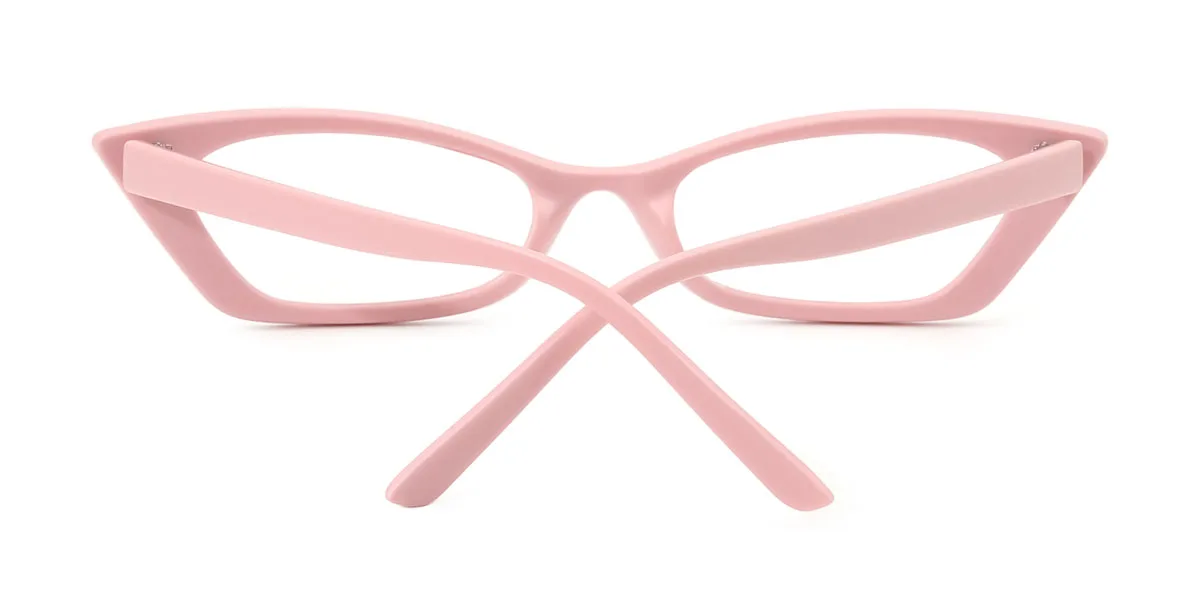 Pink Cateye Unique Gorgeous Rhinestone Custom Engraving Eyeglasses | WhereLight