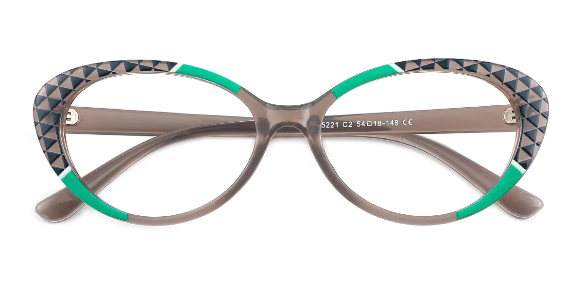 Other Oval Simple Classic Custom Engraving Eyeglasses | WhereLight