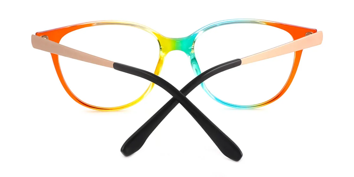 Multicolor Oval Classic Super Light Custom Engraving Eyeglasses | WhereLight