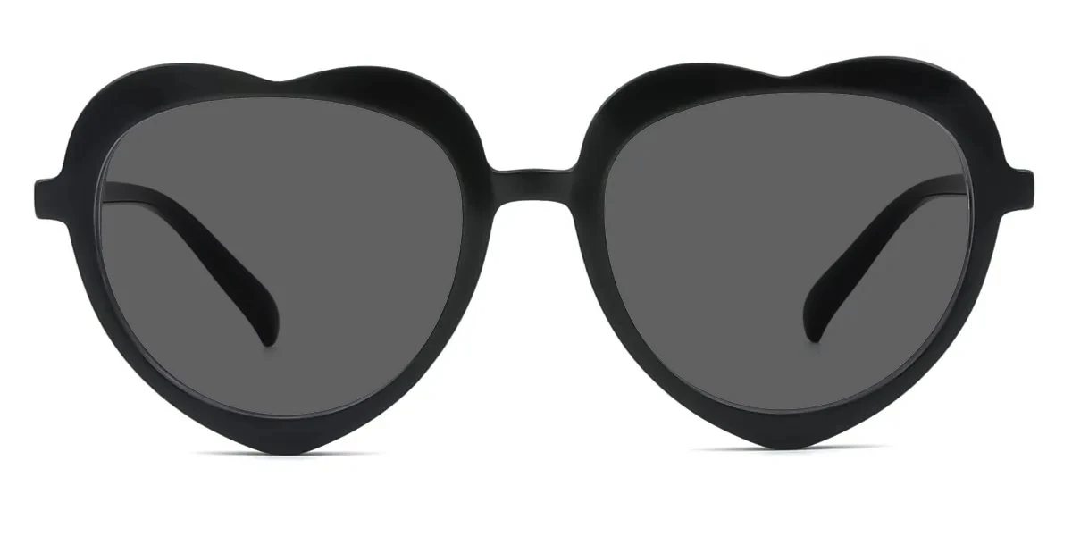 Black Heart Retro Unique Super Light Custom Engraving Eyeglasses | WhereLight