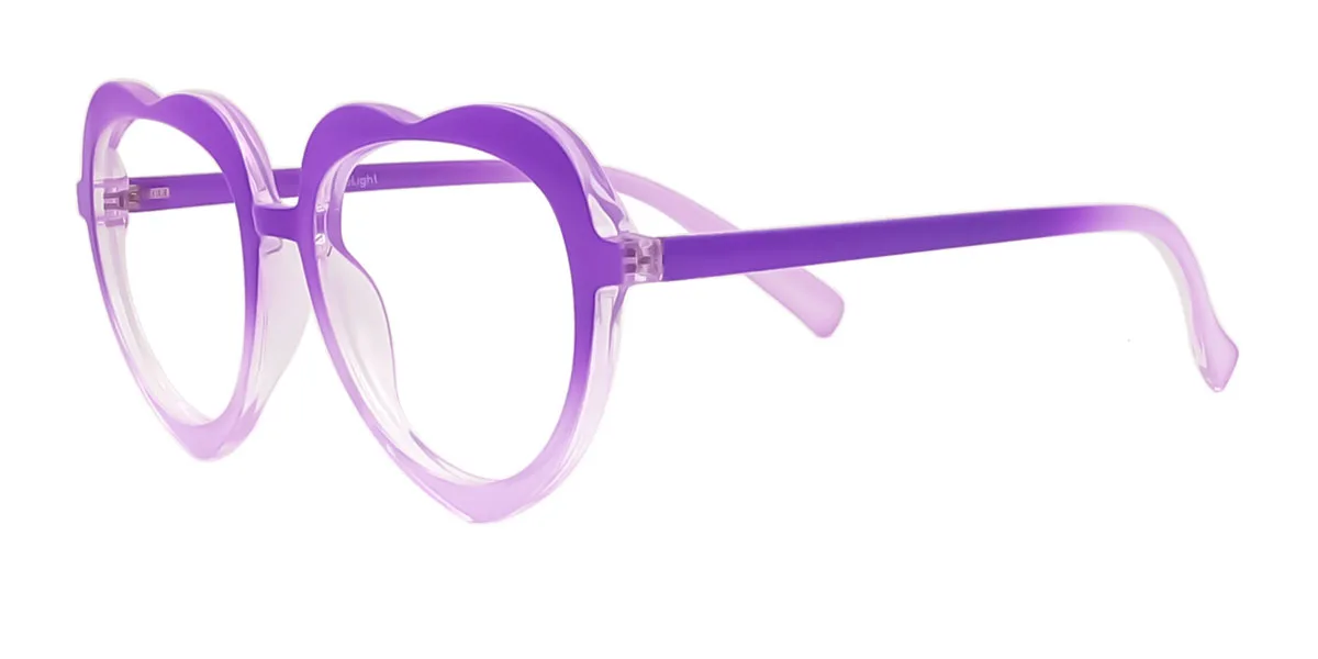 Purple Heart Retro Unique Super Light Custom Engraving Eyeglasses | WhereLight