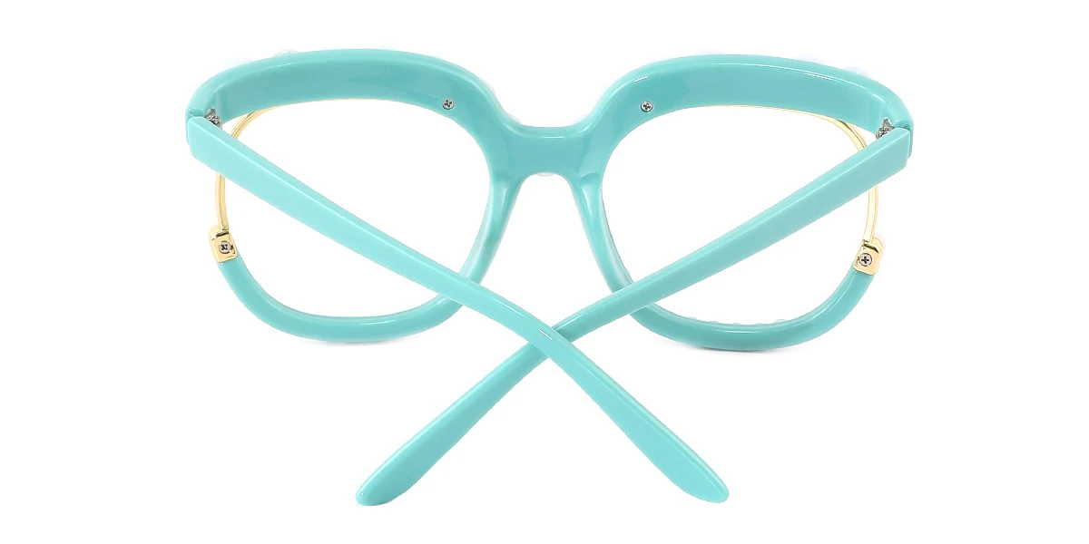 Green Oval Unique Gorgeous Custom Engraving Eyeglasses | WhereLight