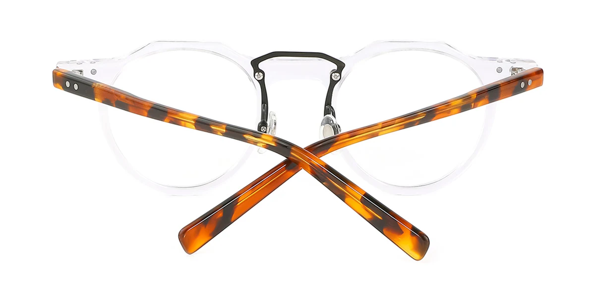 Clear Geometric Unique  Eyeglasses | WhereLight