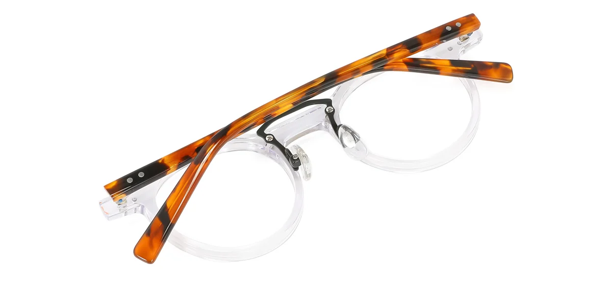 Clear Geometric Unique  Eyeglasses | WhereLight