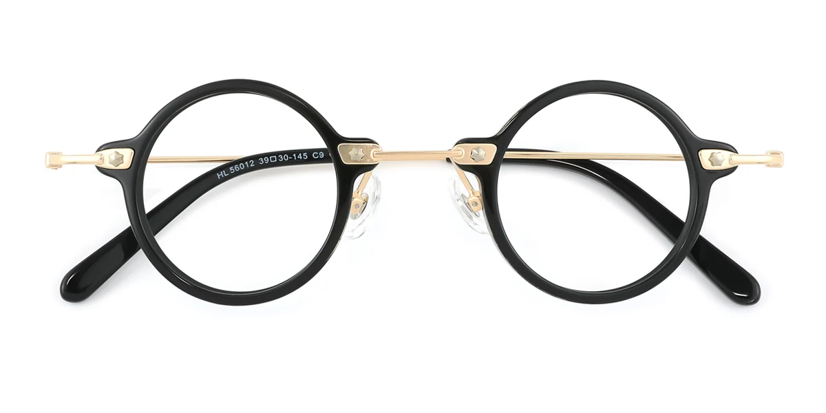 Gold Round Gorgeous  Eyeglasses | WhereLight