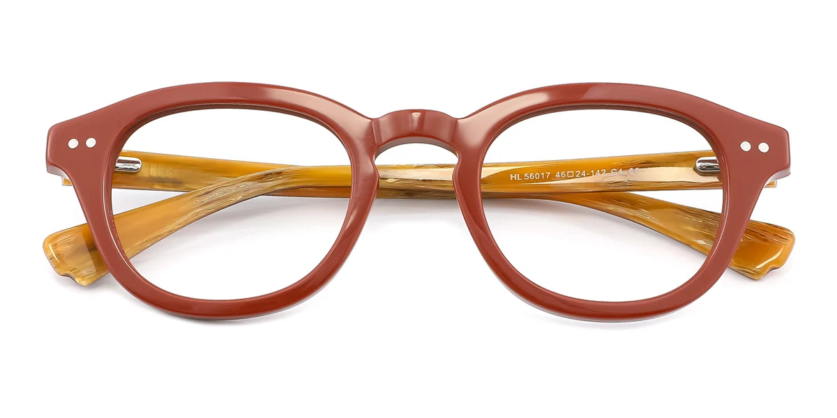 Red Rectangle Gorgeous Spring Hinges Eyeglasses | WhereLight