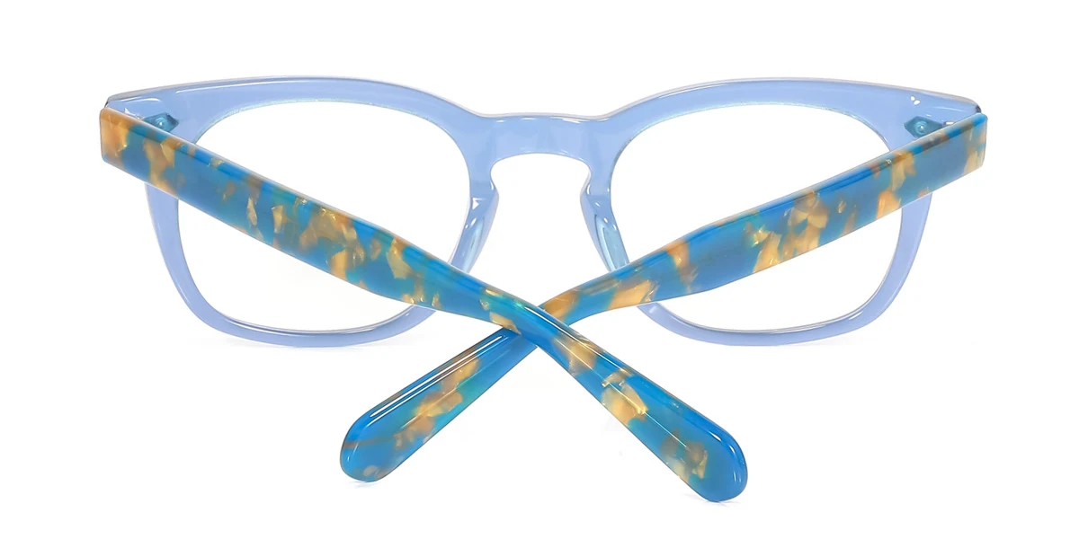 Blue Oval Unique  Eyeglasses | WhereLight