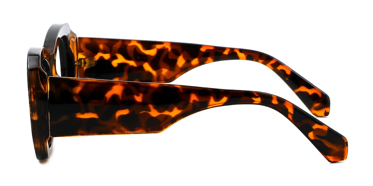 Tortoiseshell Rectangle Unique Gorgeous Custom Engraving Eyeglasses | WhereLight