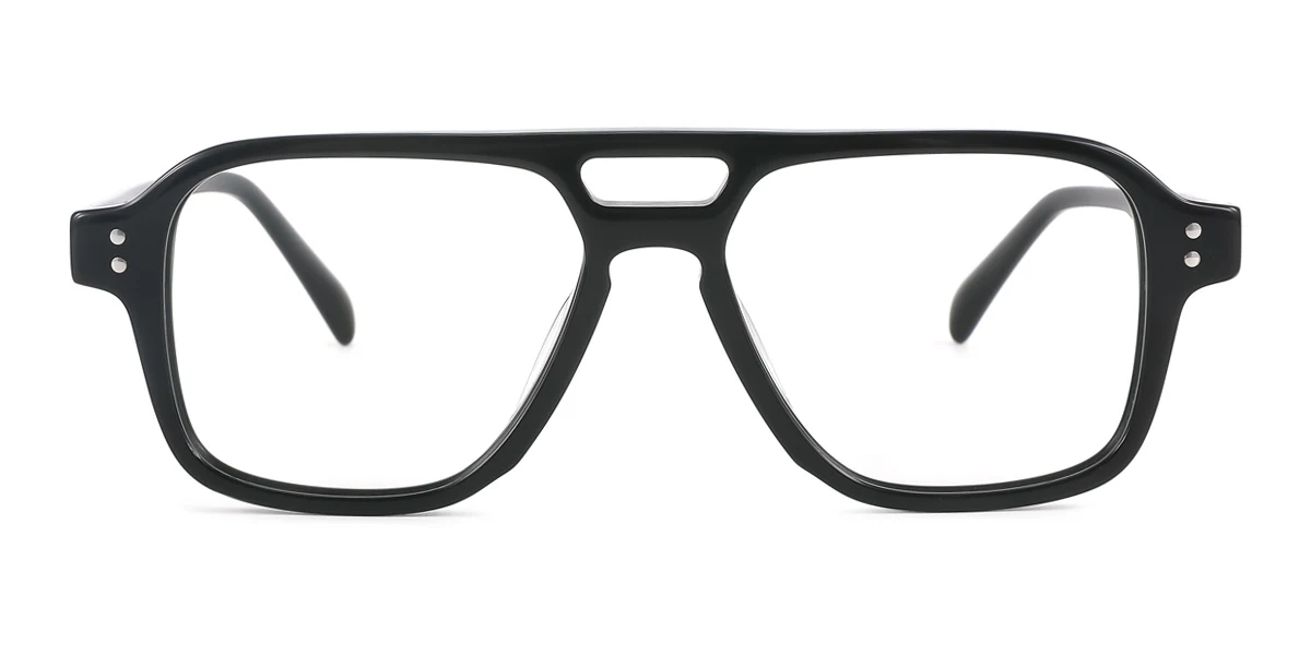 Black Aviator Unique  Eyeglasses | WhereLight