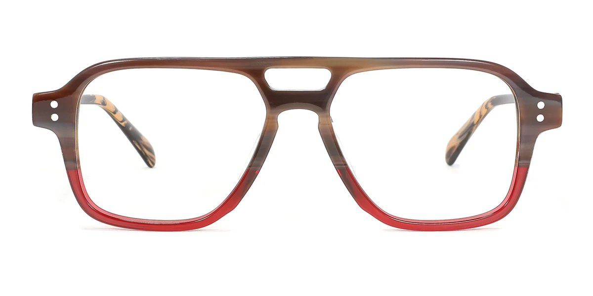 Brown Aviator Unique  Eyeglasses | WhereLight