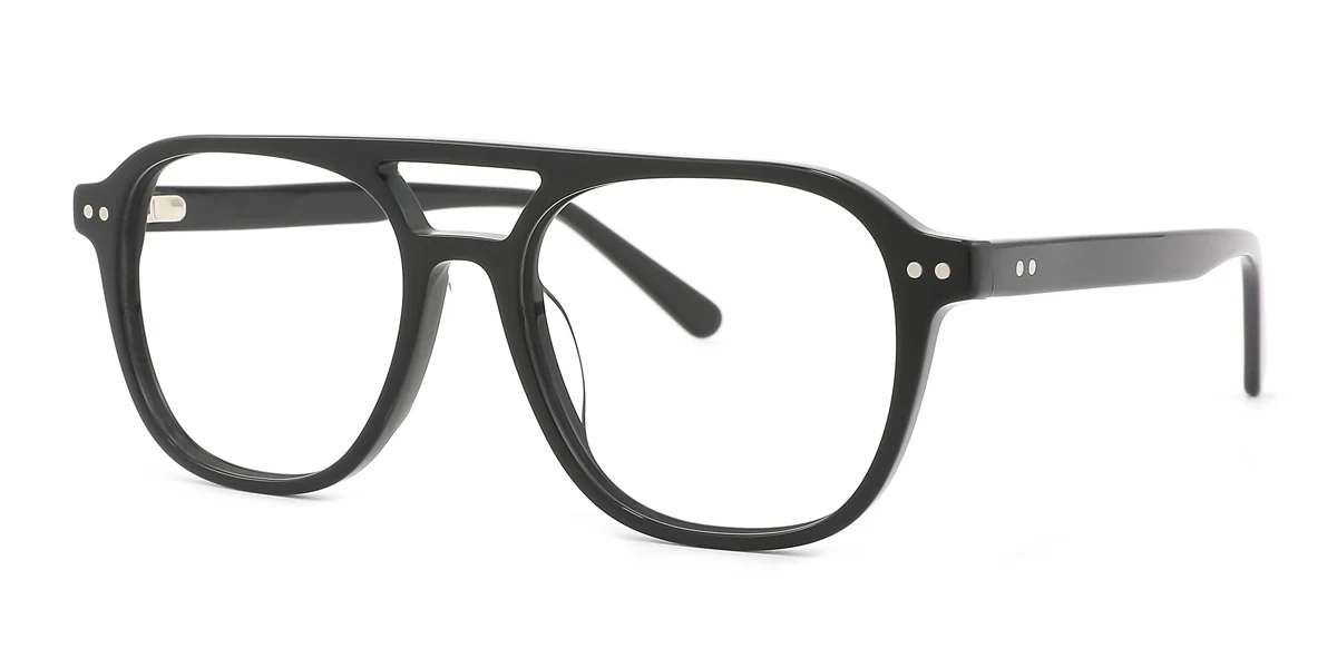 Black Aviator Gorgeous  Eyeglasses | WhereLight