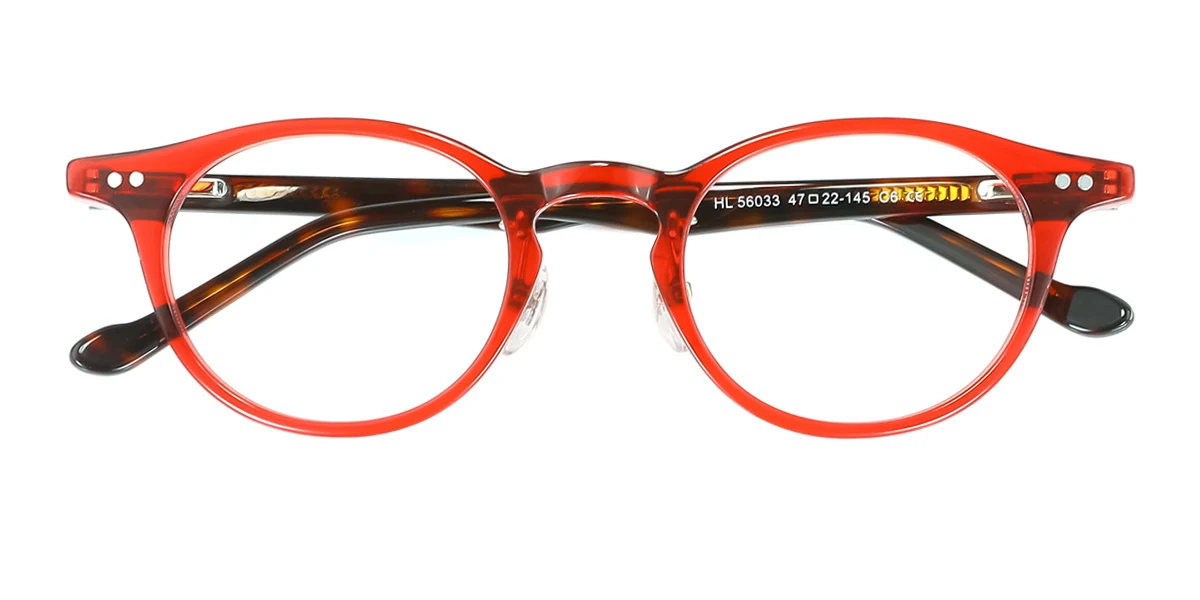 Red Oval Gorgeous  Eyeglasses | WhereLight