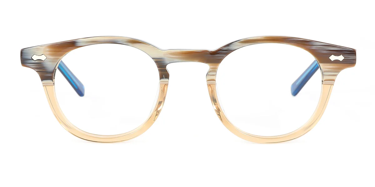 Blue Oval Unique  Eyeglasses | WhereLight