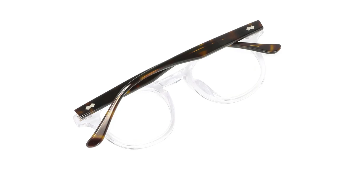 Clear Oval Unique  Eyeglasses | WhereLight
