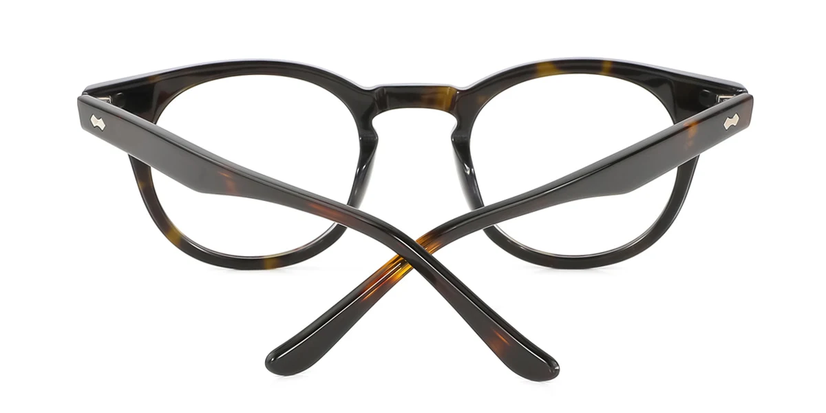 Tortoiseshell Oval Unique  Eyeglasses | WhereLight